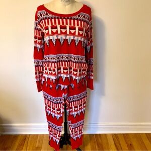 Victoria’s Secret Fireside Fair Isle Pajama Set Size Medium